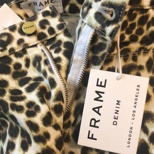 Frame Ali leopard denim